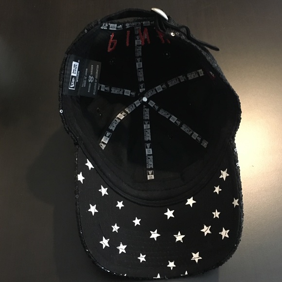 PINK FLORIDA MIAMI MARLINS black SEQUIN HAT - Picture 8 of 9